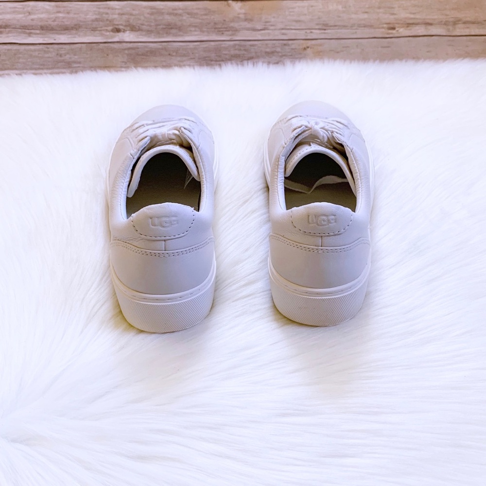 UGG Zilo White Leather Sneakers - Picture 5 of 7